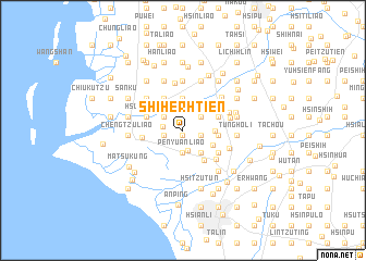 map of Shih-erh-tien