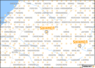 map of Shih-men