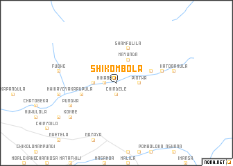 map of Shikombola