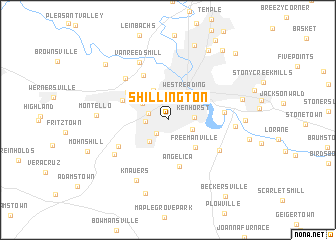 map of Shillington