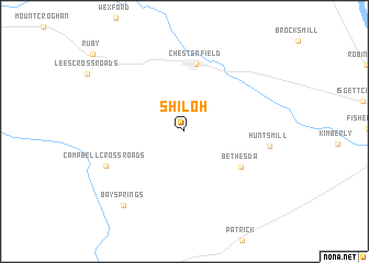 map of Shiloh