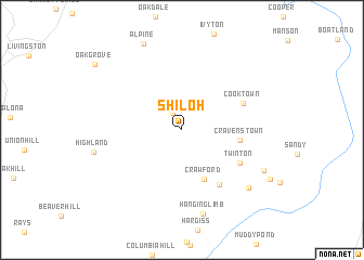 map of Shiloh