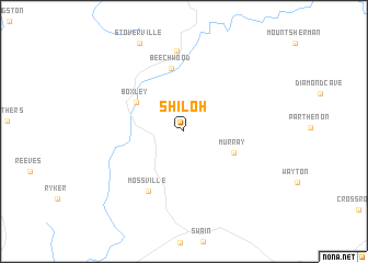 map of Shiloh