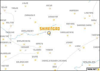 map of Shimengao
