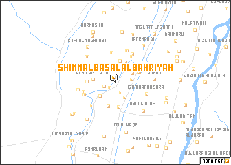 map of Shimm al Başal al Baḩrīyah