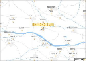 map of Shimo-koizumi