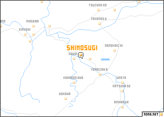 map of Shimo-sugi