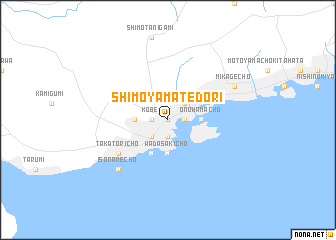 map of Shimo-yamatedōri