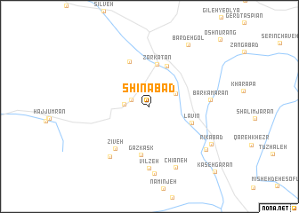 map of Shīnābād