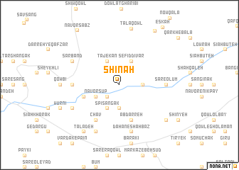 map of Shīnah