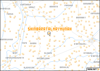 map of Shinbārat al Maymūnah