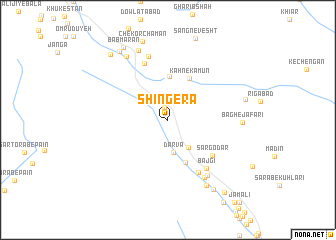 map of Shīn Gerā