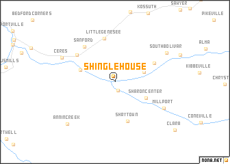 map of Shinglehouse