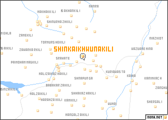 map of Shinkai Khwūna Kili