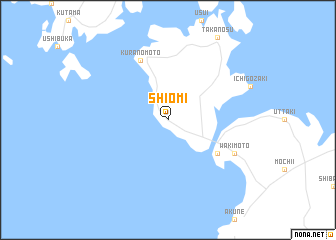 map of Shiomi