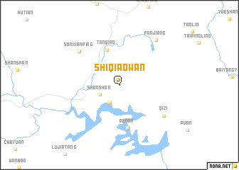 map of Shiqiaowan