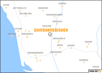 map of Shīrāhan-e Bīsheh
