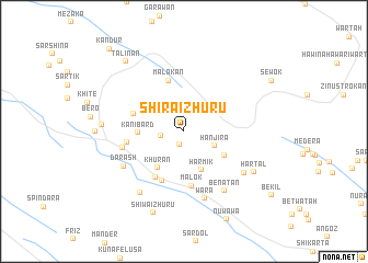 map of Shīra-i Zhūrū