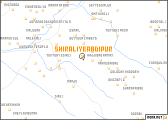 map of Shīr‘alī-ye ‘Abdī Pūr