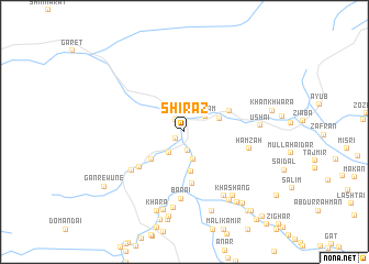 map of Shirāz