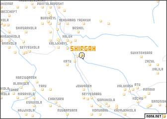 map of Shīr Gāh