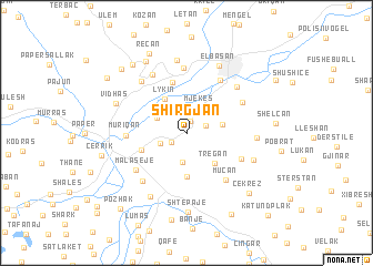 map of Shirgjan