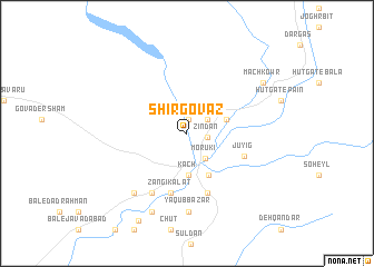 map of Shīr Govāz