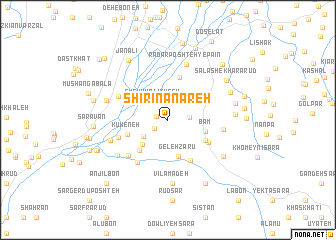 map of Shīrīn Anāreh