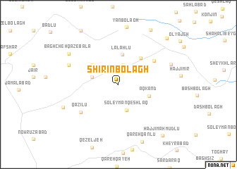 map of Shīrīn Bolāgh