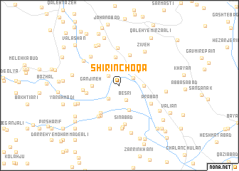 map of Shīrin Choqā