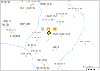 map of Shīr Khān