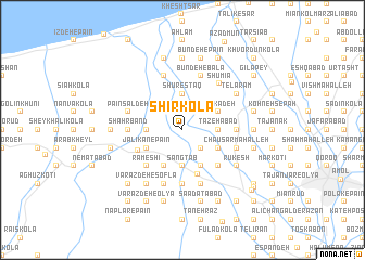 map of Shīr Kolā