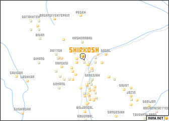 map of Shīrkosh