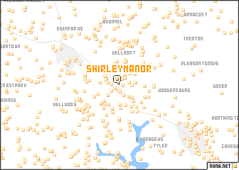 map of Shirley Manor