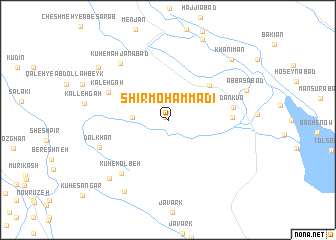 map of Shīr Moḩammadī