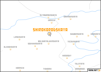 map of Shirokorodskaya