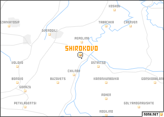 map of Shirokovo