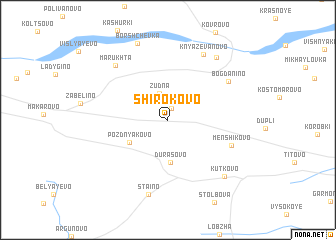 map of Shirokovo