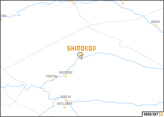 map of Shirokov