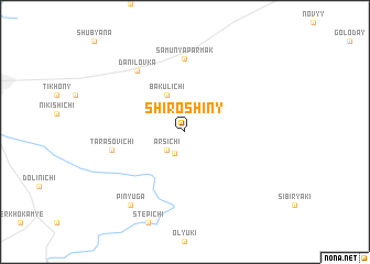 map of Shiroshiny