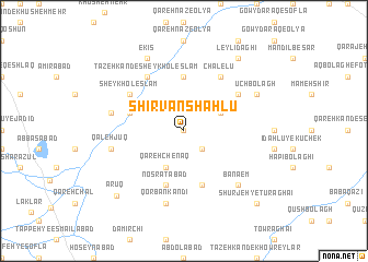 map of ShīrvānShāhlū
