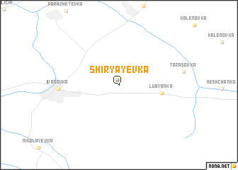 map of Shiryayevka