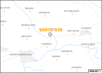 map of Shiryayevo