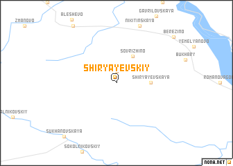 map of Shiryayevskiy