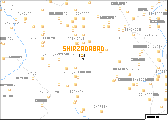 map of Shīrzādābād
