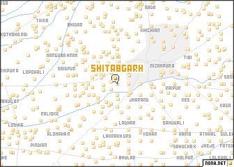 map of Shitābgarh