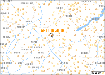 map of Shitābgarh