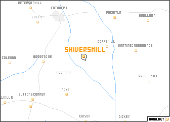 map of Shivers Mill