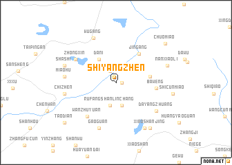 map of Shiyangzhen