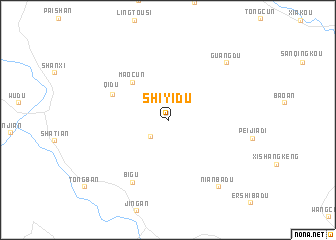 map of Shiyidu